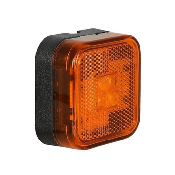 Lantern led backlight square orange reflector ld097, фото