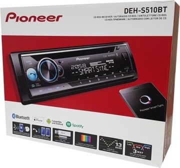 Автомагнитола автомобильное pioneer deh-s520bt 1-din, фото