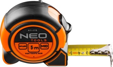 Neo tape measure steel 5 m nylon magnet 67 - 175, фото
