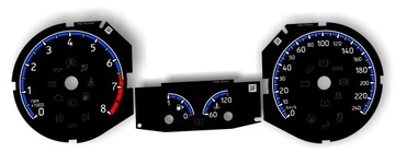 Clock as rs to ford focus mk3 disks dashboards analog moman tuning, фото