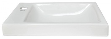 Washbasin furniture mounted flush with the surface rimini left, фото