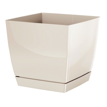 Flowerpot prosperplast 24 centimeters x 24 x 22 centimeters diameter 1 centimeters plastic shades of brown 1 bezu, фото