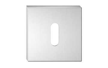 Nameplate lower total cube q square chrome brushed matte turnkey, фото