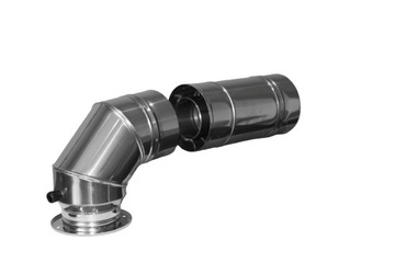 Knee 80/ 125 з adapter ferroli bluehelix+ tube, фото