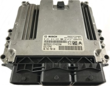Компьютер peugeot 508 0281016635 9676379080 в комплекте, фото