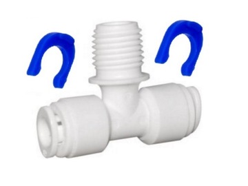 Tee 1/ 4x1/ 4gzx1/ 4 to hose ro osmoza qmbt0404, фото