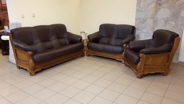 Rest stylish furniture leather 100% skin oak, фото