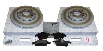 Disks brake set pads front renault laguna 3 original, фото