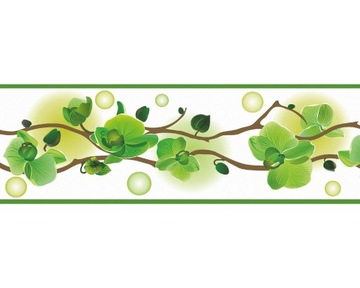 Ремень декоративный самоклеющаяся стена deco border 83 цветы орхидея, фото