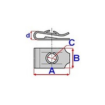 Заклёпка крепление брызговики mitsubishi galant[10], фото