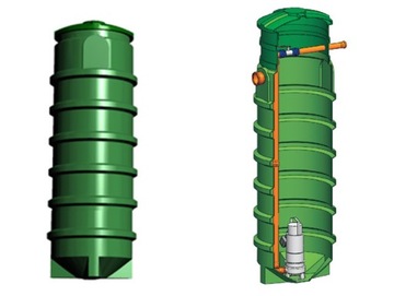 Pumping station sewage 750l front right 700-2090 manufacturer, фото