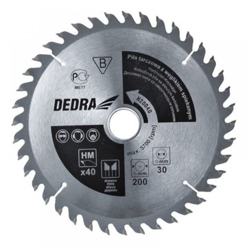Saw disk dedra h14024 140 x 20 mm 24 teeth, фото