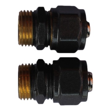 Complete connector clamps on pex16 graphite metal., фото