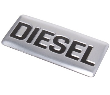 Sticker emblem aluminum chrome diesel 3-door, фото