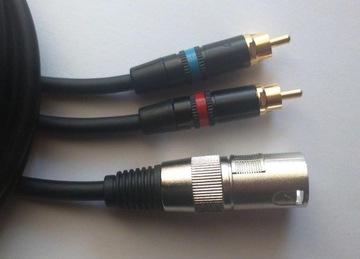 IMG XLR чоловічий / 2xRCA кабель (чинч) 9м