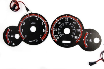 Циферблаты indiglo для одометра Peugeot 206 pattern 1