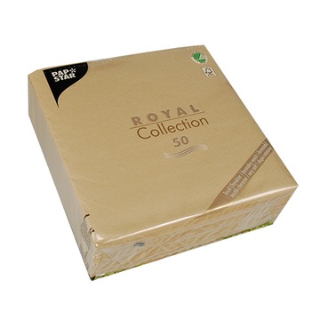 Серветки 40х40 ROYAL Collection a ' 50 пісочні (5) 82360