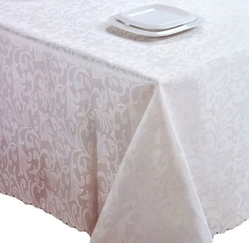 Скатерть пятнистая 160X260CM белая, слоновая кость милая!!