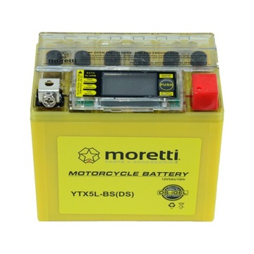 LCD 12V BATTERIE ŻELOW TESTER DER SPANNUNG 5AH DO ROLLER MOTORRAD 50-125