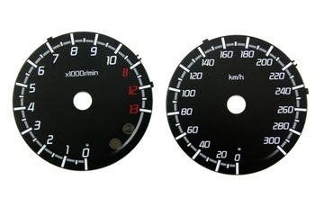 KAWASAKI ZZR 1400 ERSATZ BREMSSCHEIBE TACHOMETERS MPH KM