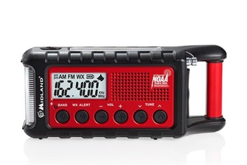 Radio Outdoorowe FM Midland ER 300 z korbką, solar