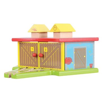 Пристройка Roundhouse к Bigjigs Rail