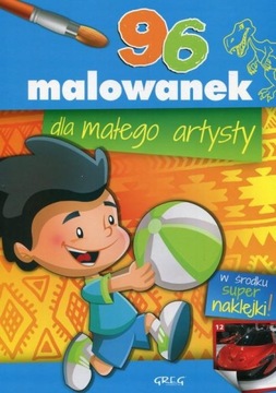 96 malowanek dla małego artysty - Kolorowanki Greg z ciekawymi obrazkami