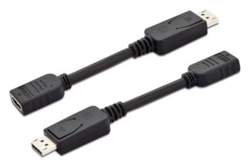 AS KABEL MINI ADAPTER HDMI F DO DISPLAYPORT M 15cm