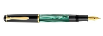 РУЧКА PELIKAN CLASSIC M200 ЗЕЛЕНАЯ МРАМОРНАЯ ЧЕРНИЛА 00301010