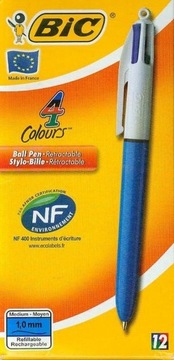 АВТОМАТИЧЕСКАЯ ШАРИКОВАЯ РУЧКА 4-ЦВЕТНАЯ BIC MEDIUM 1 шт.