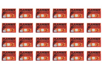 FLAMBIT LIGHTING WHITE 32 кубика Розжиг для дымохода гриля 96 шт.