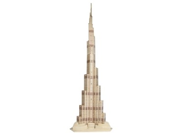 PUZZLE DREWNIANE 3D WIEŻA DUBAJ