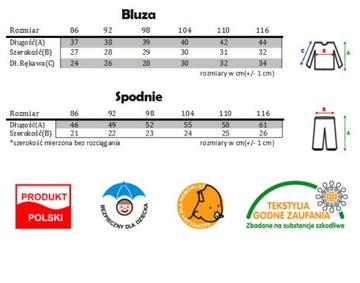 Piżama LITTLE STRONGMAN MALY SILACZ 98