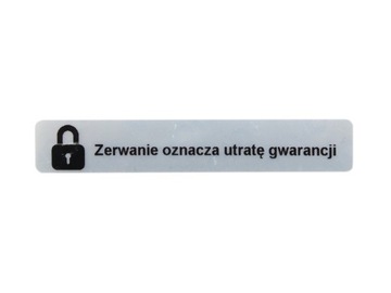 НАКЛЕЙКИ ГАРАНТИЙНЫЕ ПЕЧАТИ 60x10 VOID MAT 250ШТ.