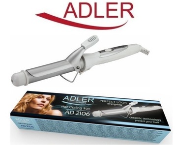 КЕРАМИЧЕСКАЯ ПЛЁВКА ДЛЯ ВОЛОС 25мм ADLER AD 2106