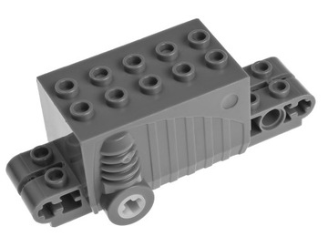 LEGO Silnik sprężyn. 47715c01 4221427 szary ciemny