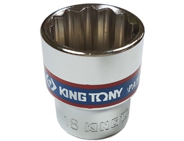 РОЗЕТКА KING TONY 1/4 9 мм 12-СТОРОННЯЯ