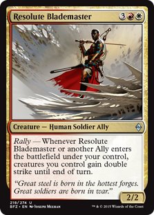 MTG 2x Resolute Blademaster (Uncommon)