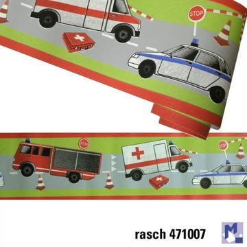 Border Rasch 471007 Pojazdy samochody AUTA pasek