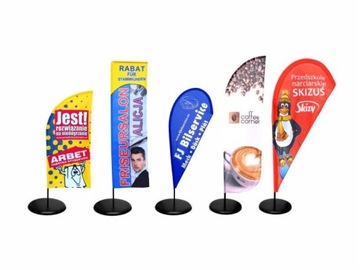 Пляжный флаг с намоточной мачтой 510х90см, парус.