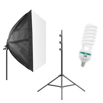 Zestaw fotograficzny SOFTBOX 40x40cm 400W wywiady