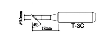 Грот для станции AOYUE Yihua REPRO WEP T-3C Cut Down