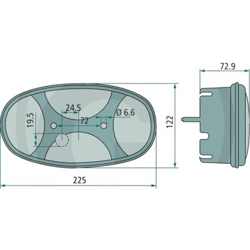 Комбинированный фонарь задний левый 2VP343640031 Weidemann