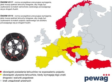 ŁAŃCUCHY NA KOŁA OSOBOWE 235/55R17 225/60R17 225/55R18 235/45R19 KN130