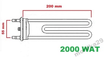 НОВЫЙ НАГРЕВАТЕЛЬ ДЛЯ СТИРАЛЬНОЙ МАШИНЫ BOSCH MAXX 4 MAXX 5, 2000 Вт