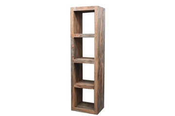 Regał Otwarty Wąski Duży Drewniany Palisander GREY