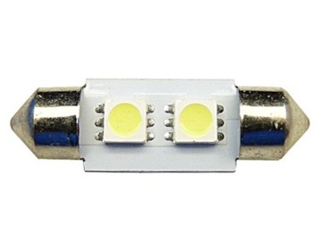 żarówka LED 10x36 mm 2 SMD C5W C10W EKO biała 12V