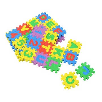 Puzzle Piankowe Mata - Alfabet i Cyfry + GRATIS !!