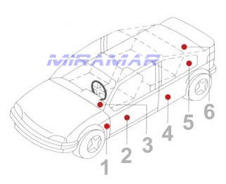 Динамик РАССТОЯНИЯ 165мм OPEL ASTRA VECTRA и др. 2 шт.