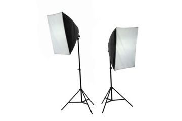 КОМПЛЕКТ SOFTBOX STUDIO 50x70см + ШТАТИВ 230см + Лампа накаливания 85Вт = 400Вт